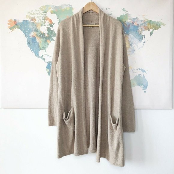 really long cardigan